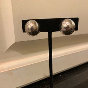 Vintage sterling silver ball earrings, EUC